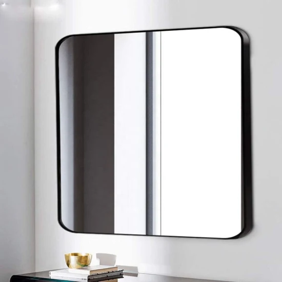 Home Decor Furniture Rectangle Round Square Shape Dressing Floor Standing Mirror Aluminum Iron Wall Mirror Full Length Mirror Bathroom Frame Framed Mirror
