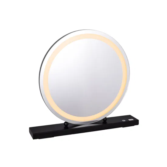 Hollywood LED Light Stripe Tabletop USB Output Lighting Vanity Mirror for Dresser