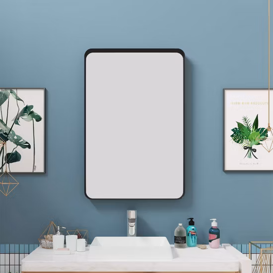 Home Decor Furniture Rectangle Round Square Shape Dressing Floor Standing Mirror Aluminum Iron Wall Mirror Full Length Mirror Bathroom Frame Framed Mirror